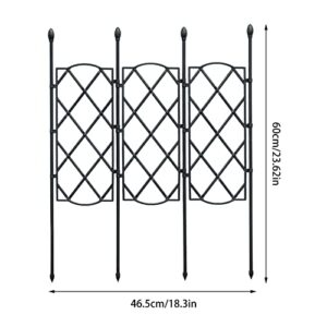 Decor Trellis, Garden Trellis for Climbing Plants, Garden Fence, Stackable Mini Garden Trellis, Superimposed Garden Flower Support Metal Trellis for Climbing Rose Vegetable Flower