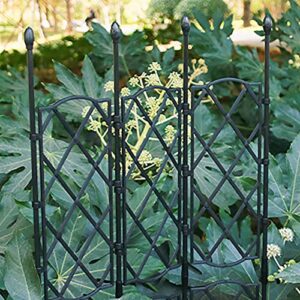 Decor Trellis, Garden Trellis for Climbing Plants, Garden Fence, Stackable Mini Garden Trellis, Superimposed Garden Flower Support Metal Trellis for Climbing Rose Vegetable Flower