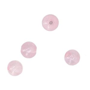 Tissting Rose Quartz Bead, 340 Pcs 4mm 6mm 8mm 10mm Natural Rose Quartz Beads with Box, for Jewelry Making DIY Bracelet Necklace, Stone Beads Box Set Kits