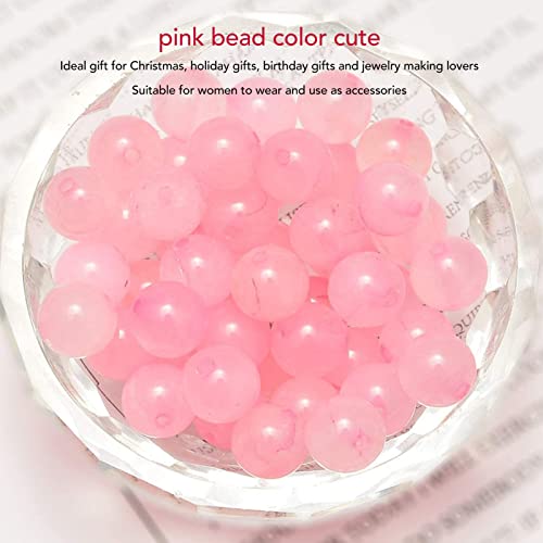 Tissting Rose Quartz Bead, 340 Pcs 4mm 6mm 8mm 10mm Natural Rose Quartz Beads with Box, for Jewelry Making DIY Bracelet Necklace, Stone Beads Box Set Kits