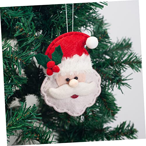 BESPORTBLE Santa Ornament House Ornaments Nativity Ornaments 4pcs Christmas Santa Ornaments Christmas Felt Ornaments Snowman Small Hanging Decors Pendant Ornament Christmas Ornaments Decorate