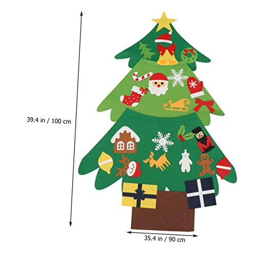 Abaodam Christmas Decor Christmas Tree Decor Christmas Ornaments Christmas Manual Felt Accessories Decorate Green ations Christmas Tree Decor