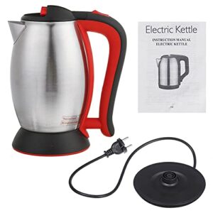 SieHam Teas, Kettles 2000W 2L Kettles for Boiling Water Stainless Steel Kitchen Coffee Maker Portable Espressohine Fast Heat Resistant Waterproof Teapot/Red/2000W 2L