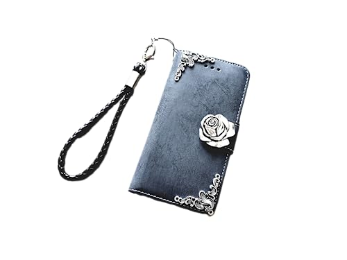 Gothic Floral Rose phone leather wallet removable case for iPhone X XS XR 11 12 13 14 Pro Max Samsung S23 S22 S21 S20 Ultra Note 20 10 Plus Mn1281