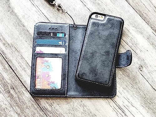 Gothic Floral Rose phone leather wallet removable case for iPhone X XS XR 11 12 13 14 Pro Max Samsung S23 S22 S21 S20 Ultra Note 20 10 Plus Mn1281