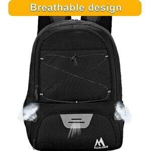 Hsmihair Soccer Bag-Soccer Backpack & Backpack for & Football Volleyball & Basketball,with Ball Compartment and Separate Cleat Training Package