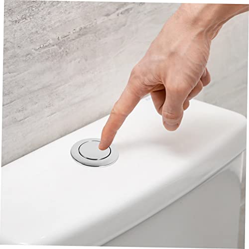 Cabilock Water Tank Single Button Air Switch Toilet Tank Toilet Accessories Single Flush Toilet Button Toilet Button with Thread Diameter Dual Water Valve Single Flushing Toilet Button Air