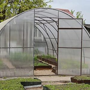 (Pack of 6) 24" x 48" 8mm Clear Twin Wall Polycarbonate Panels, Cold-Flexible, Clear, Strong Impact and Shatterproof - All-Weather Outdoor Garden and Greenhouse Covering…