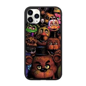 uangli fnaf theme phone case anime design phone case tpu silicone case full protection cover for iphone 13 14 (for iphone 14)