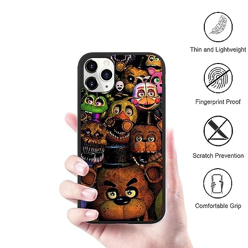 UANGLI FNAF Theme Phone Case Anime Design Phone Case TPU Silicone Case Full Protection Cover for iPhone 13 14 (for iPhone 14)