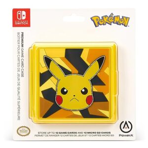 powera premium game card case for nintendo switch - camo storm pikachu