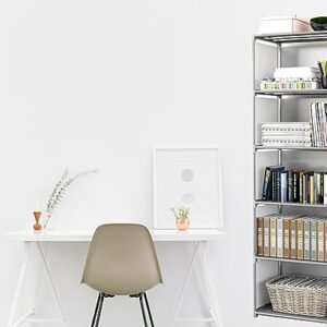 3,4,5-Tier Cube Storage Shelf or Organizer | Can be Used as Bookshelf, Bookcase, Closet, Pantry Shelves and Many More (5-Tier)