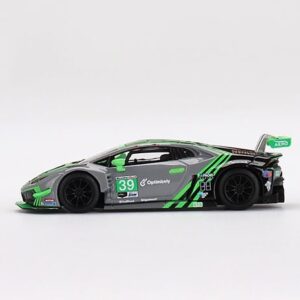 True Scale Miniatures Model Car Compatible with Lamborghini Huracán GT3 EVO #39 2022 IMSA Road America 2nd Place Limited Edition 1/64 Diecast Model Car MGT00499