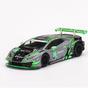 True Scale Miniatures Model Car Compatible with Lamborghini Huracán GT3 EVO #39 2022 IMSA Road America 2nd Place Limited Edition 1/64 Diecast Model Car MGT00499