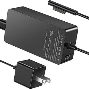 65W Surface Pro Charger Replacement for Microsoft Surface Pro 3/4/5/6/7/7+/8/9/X Power Supply Adapter,Compatible for Surface Laptop 1/2/3/4/5 Surface Go/2/3 Surface Book and Windows Laptop Charger