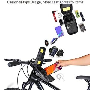 WILD MAN Bike Bag, Bicycle Bike Accessories for Cycling Biking, Bicycle Bike Phone Holder Mount Bag, Bike Bag for Bicycles, Mountain Bike Accessories for Adult Bikes for Cell Phone Under 6.7"