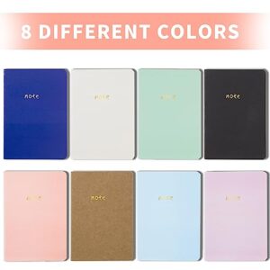 Iridipity 8 Pack Small Notebook Pocket Notebook Small notepad Mini notebooks 3.5x5 inches stationary supplies for work,travel,adults (8)