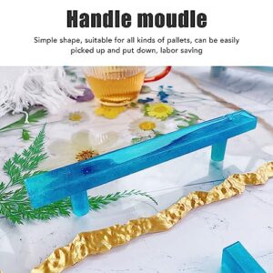 Tray Handle Mould, 2pcs Silicone Tray Handle Mold Reusable Minimalist Style DIY for Agate Platter for Jewelry Tray for Home Decor