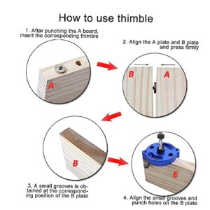 Efficiently Drill Perfect Holes with 2-In-1 Straight Hole Locator Kit Doweling Jig Drilling Guide Puncher Set - Essential Woodworking and Carpentry Tools