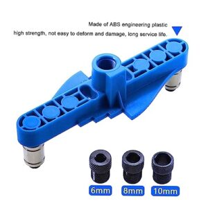 Efficiently Drill Perfect Holes with 2-In-1 Straight Hole Locator Kit Doweling Jig Drilling Guide Puncher Set - Essential Woodworking and Carpentry Tools