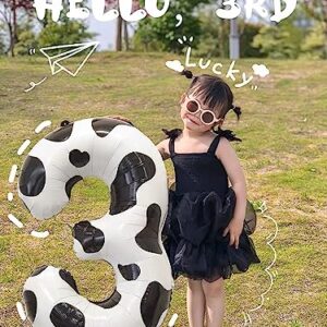 Gallasy 40-Inch Cow Print Number Balloon, Huge Cow Number 30 Foil Helium Balloon for 30th Birthday Party Decoration, 30th Anniversary, 30th Birthday Decorations for Women & Men