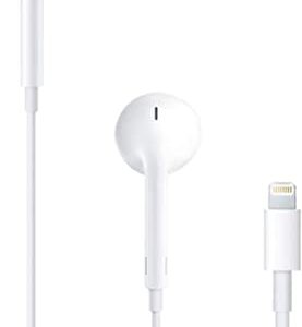 Case Logic Apple Headphones Lightning Earphones iPhone Earbuds, Wired in Ear Stereo Noise Canceling Isolating for 14 13 12 11 Pro Max X XS 8 7 SE, White (Built Microphone & Volume Control) GTR00