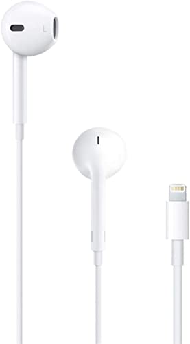 Case Logic Apple Headphones Lightning Earphones iPhone Earbuds, Wired in Ear Stereo Noise Canceling Isolating for 14 13 12 11 Pro Max X XS 8 7 SE, White (Built Microphone & Volume Control) GTR00