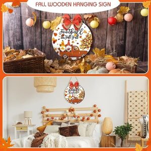 Fall Y'all Front Door Sign Fall Football Wreaths Autumn Gnome Maple Leaves Hanger Sign Decorative Sign for Outside Thanksgiving Harvest Farmhouse Seasonal Holiday Yard Decor