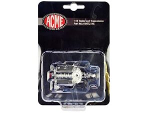ls-10 engine & transmission replica from 1969 chevy c-10 ls-10 custom pickup truck 1/18 by acme a1807214e