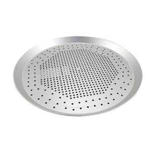 upkoch 1 pc pizza pan bread oven non stick baking sheet round baking pan pizza pans with pie crisper tray alloy pizza platter perforated pizza bakeware household oven tray baking tray can
