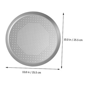 UPKOCH 1 PC Pizza Pan Bread Oven Non Stick Baking Sheet Round Baking Pan Pizza Pans with Pie Crisper Tray Alloy Pizza Platter Perforated Pizza Bakeware Household Oven Tray Baking Tray Can