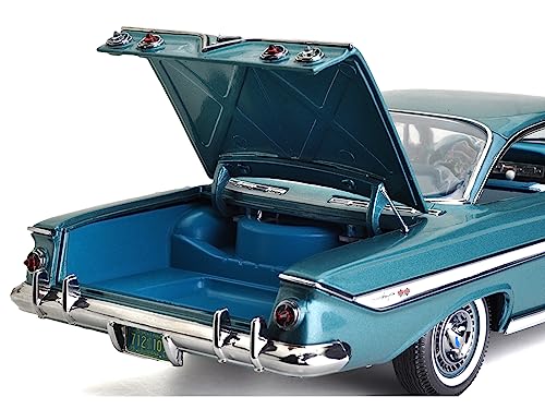 1961 Chevy Impala Sport Coupe Twilight Turquoise Metallic with Turquoise Interior American Collectibles Series 1/18 Diecast Model Car by Sun Star SS-2109