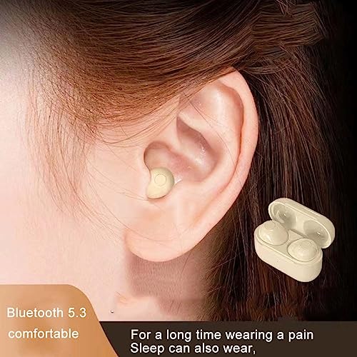 XBOSS PRO 4S+ Invisible Earbuds True Wireless Bluetooth Earphones 5.3 HiFi Stereo Noise Cancelling Small Mini Hidden Earbuds for Work, Sleep, Music, Audiobooks (Skin)