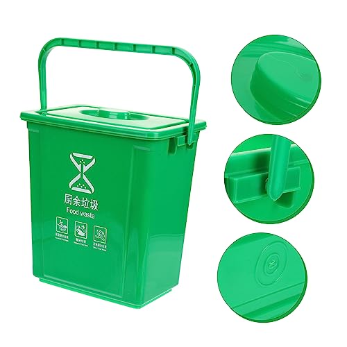 Cabilock Garbage Sorting Bin Outdoor Composting Bins Square Containers with Lids Indoor Composter Waste Paper Basket Food Waste Bin for Kitchen Indoor Compost Bin Compost Bucket Kitchen Bin