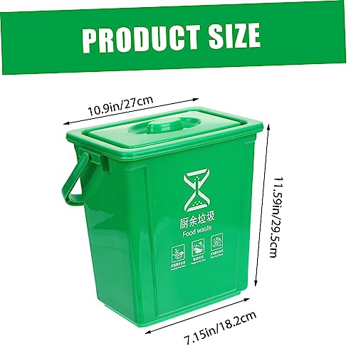 Cabilock Garbage Sorting Bin Outdoor Composting Bins Square Containers with Lids Indoor Composter Waste Paper Basket Food Waste Bin for Kitchen Indoor Compost Bin Compost Bucket Kitchen Bin