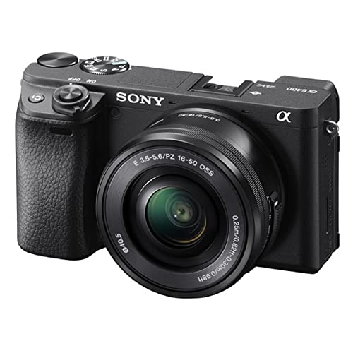 Sony a6400 Mirrorless Camera with 16-50mm Lens 64GB Extreem Speed Memory,Videl Microphone, LED Video Light, Case. Tripod, Filters, Hood, Grip, & Professional Video & Photo Editing Software Kit