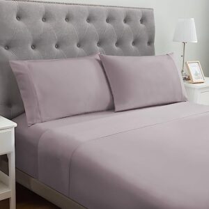 Modern Threads Soft Microfiber Solid Sheets - Luxurious Microfiber Bed Sheets - Includes Flat Sheet, Fitted Sheet with Deep Pockets, & Pillowcases Dusty Mauve Full