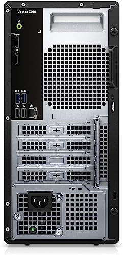 Dell Vostro 3910 Business Desktop Computer, 12th Gen Intel Core i5-12400 Processor, 16GB DDR4 RAM, 256GB PCIe SSD + 1TB HDD, WiFi 6, DVD-RW, Display Port, HDMI, Windows 11 Pro, Black