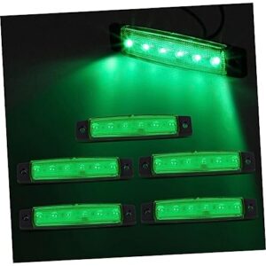 Unomor 2 Pcs 6 LED Rear Light Truck Tail Lights LED Tail Lights LED Taillight Brake Light Green LED Brake Lights LED Trailer Lights