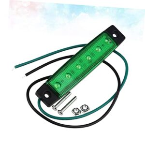 Unomor 2 Pcs 6 LED Rear Light Truck Tail Lights LED Tail Lights LED Taillight Brake Light Green LED Brake Lights LED Trailer Lights