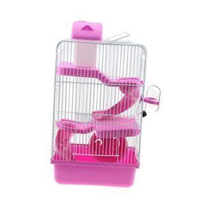abaodam hamster cage hamster cage villa cage for small pets pet house hamster cage guinea pig pet cage small animals kitchen utensils travel heighten pink chinchilla cage pet cage pet cage