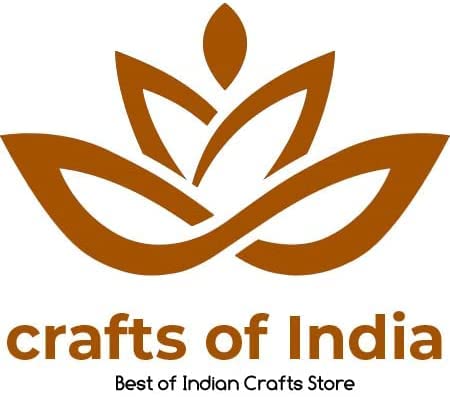 Crafts of India Flowers and Leaf Wooden Blocks Stamps for Printing on Textiles, Pottery Crafts,Henna, Scrapbooking (Set of 6)