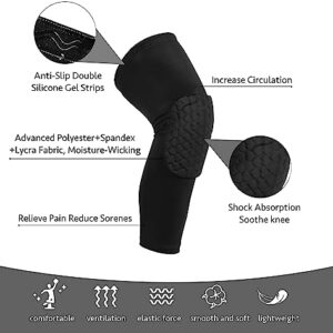 Yusland-1 Pair Knee Pads Leg Gear Support Work Construction Sport Volleyball Basketball Motorcycle Protective Gel for Women Men Youth Kids (X-Small, Black)