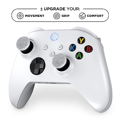 KontrolFreek Clutch for Xbox One and Xbox Series X Controller | Performance Thumbsticks | 2 Low-Rise Concave | Black & White