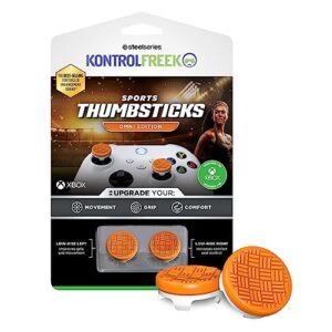 kontrolfreek omni for xbox one and xbox series x controller | performance thumbsticks | 2 low-rise concave | orange/white