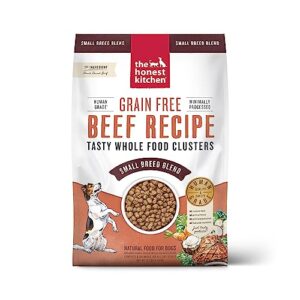 the honest kitchen whole food clusters small breed grain free beef dry dog food, 10 lb bag