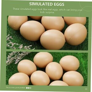 POPETPOP 20pcs Imitation Eggs Wooden Playset Wooden Egg Coloring Eggs Children Egg Toys Eggs Surprise Toys DIY Easter Eggs Plastic Kids DIY Eggs Plastic Easter Eggs DIY Coloring Eggs Food