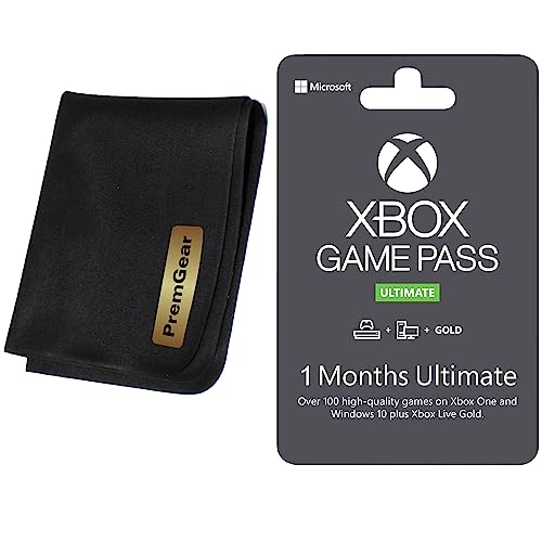 Microsoft - Xbox Game Pass Ultimate 1 Month Membership, Code printed on Card + PremGear Cleaning Cloth