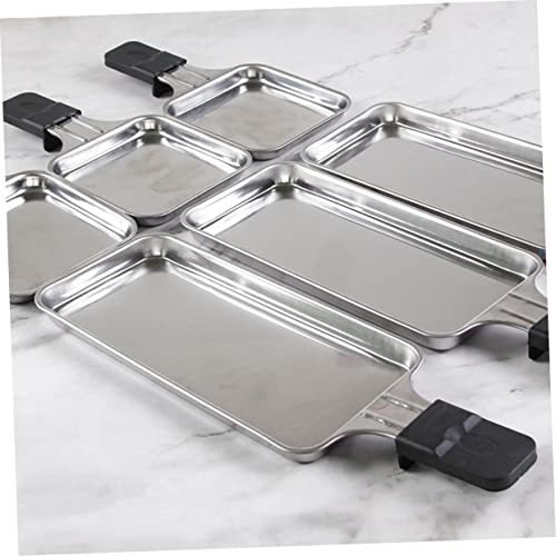 Hemoton 9 Pcs Bread Loaf Pans for Baking Pizza Plate Metal Serving Tray Baking Steel 9x9 Baking Pan Oven Baking Pans Stainless Steel Cake Pan Stainless Steel Baking Pan Rectangle Bakeware