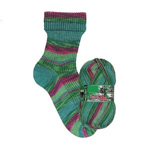 yarn ave opal 4ply sock yarn sweet kiss collection, 75% wool 25% polyamide space dyed yarn for knitting&crocheting 100g/3.53oz 425m (#11262)